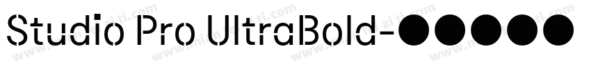 Studio Pro UltraBold字体转换